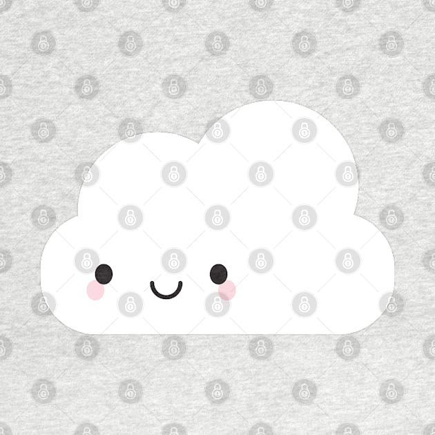 Happy Kawaii Cloud by marcelinesmith